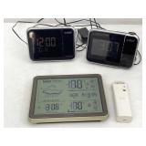 Atomic Clock Weather Station Projection Lamp Clock