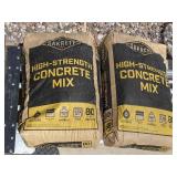 2 Bags 80 Pound High Strength Concrete Mix