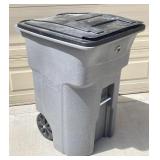 Toter 96 Gallon Plastic Resin Rolling Trash Can