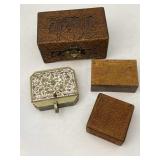 Wooden, Metal Storage Boxes