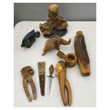 Wooden Decor & Collectibles: Elephant, Carvings