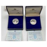 14th Winter Olympic Silver Coins From Sarajevo