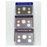 1983 Through 1985 United States Proof Coin Sets