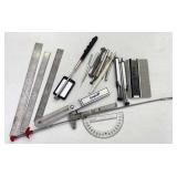 Metal Rulers, Contour Gauge, Protractor