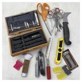Cutters, scissors, X-Acto knives
