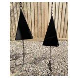 2pc Triangular Metal Wind Chimes