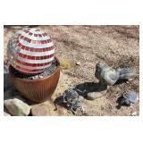 Yard Decor: Roadrunner, Frogs, Turtle, Ball, Pot