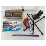 Automotive: Lights, Jack, Grease Gun, Lug Wrench
