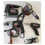 Skill Electric Drill, Craftsman Saber Saw, Sander