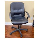 Rolling Black Imitation Leather Office Chair