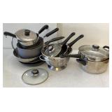 17pc Stainless Steel, Nonstick Cookware, Colander