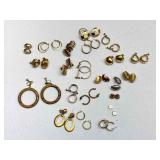 22 Pair Of Assorted Pierced Earrings