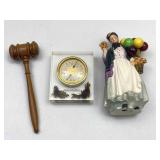 Thermo/ Hydrometer, Royal Doulton Figurine, Gavel