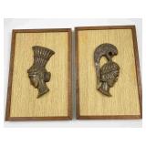 2pc framed three dimensional busts: Romans