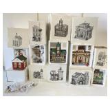 9pc Department 56 Heritage Village Holiday Display