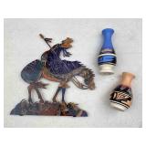 Southwestern Art: Pottery, Metal Silhouette