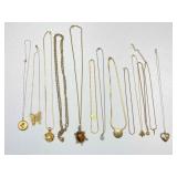 Chain-link Necklaces,goldtone Pendant Necklaces