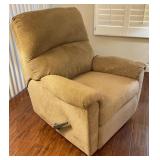 Tan Fabric Reclining Chair