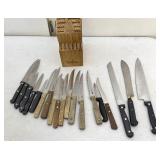 Kitchen, Steak Knives, Butcher Block