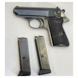 Walther PPK/S 9mm Kurz Caliber Semi-Auto Handgun