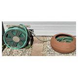 2pc Garden Hose, Hose Real & Terra-cotta Container