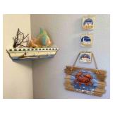 Seashore Nautical Themed Shelf & Wall Decor