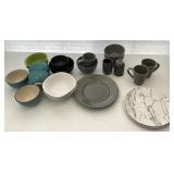 Assorted Ceramic Bowls And Plates