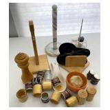 Marble Paper Towel Dispenser, Salt & Pepper