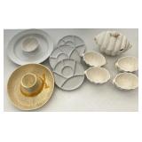 Hors D'oeuvre Plates, Chip & Dip Bowls, Tureen