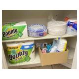 Paper Plates, Napkins, Towels, Plastic Cups