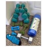 Exercise Weights, Foam Mat, Leg Weights