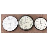 3pc Analog Wall Clocks