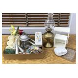 Flameless Candles, Decor, Oil Lamp, Mini Shelving