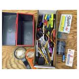 Pens, Pencils, Magnifying Glass, Highlighters