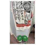 Budweiser Towel, Heineken Circular Tins