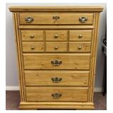 Knotty Pine Wooden Chest Of Drawers Dresser