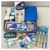 Oral hygiene products, Chapstick, Q-tips