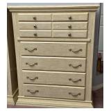 6 Drawer White Wash Laminated Wooden Dresser