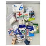 First Aid Items: Band-aids, Gauze, Bandages