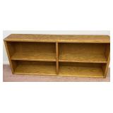 Oak Bookcase Display Cabinet Shelving