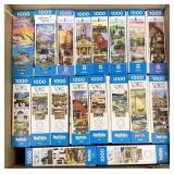 18 Boxes Of 1000 Piece Jigsaw Puzzles
