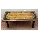 Hand Carved Decorative Wooden Library Table