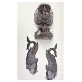 Hand Carved Balinese Hindu Sculpture, Rama Sita