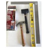 Carpenter Square, Level, Mallet, Hammer, Torch