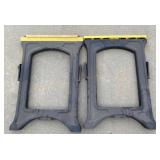 2pc Plastic Folding Sawhorse