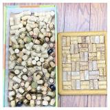 Asst. Wine Corks, Bottle Stoppers, Cork Display