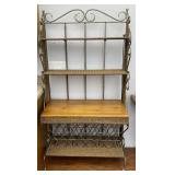 Metal Frame 4 Shelf Bakers Rack