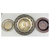 Decorative Egyptian Metal & Wooden Wall Plates