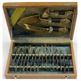 Thai Bronze Dessert Flatware Service Set