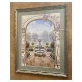24' X 30' Framed Print: Fountain